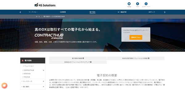 CONTRACKTHUBのキャプチャ